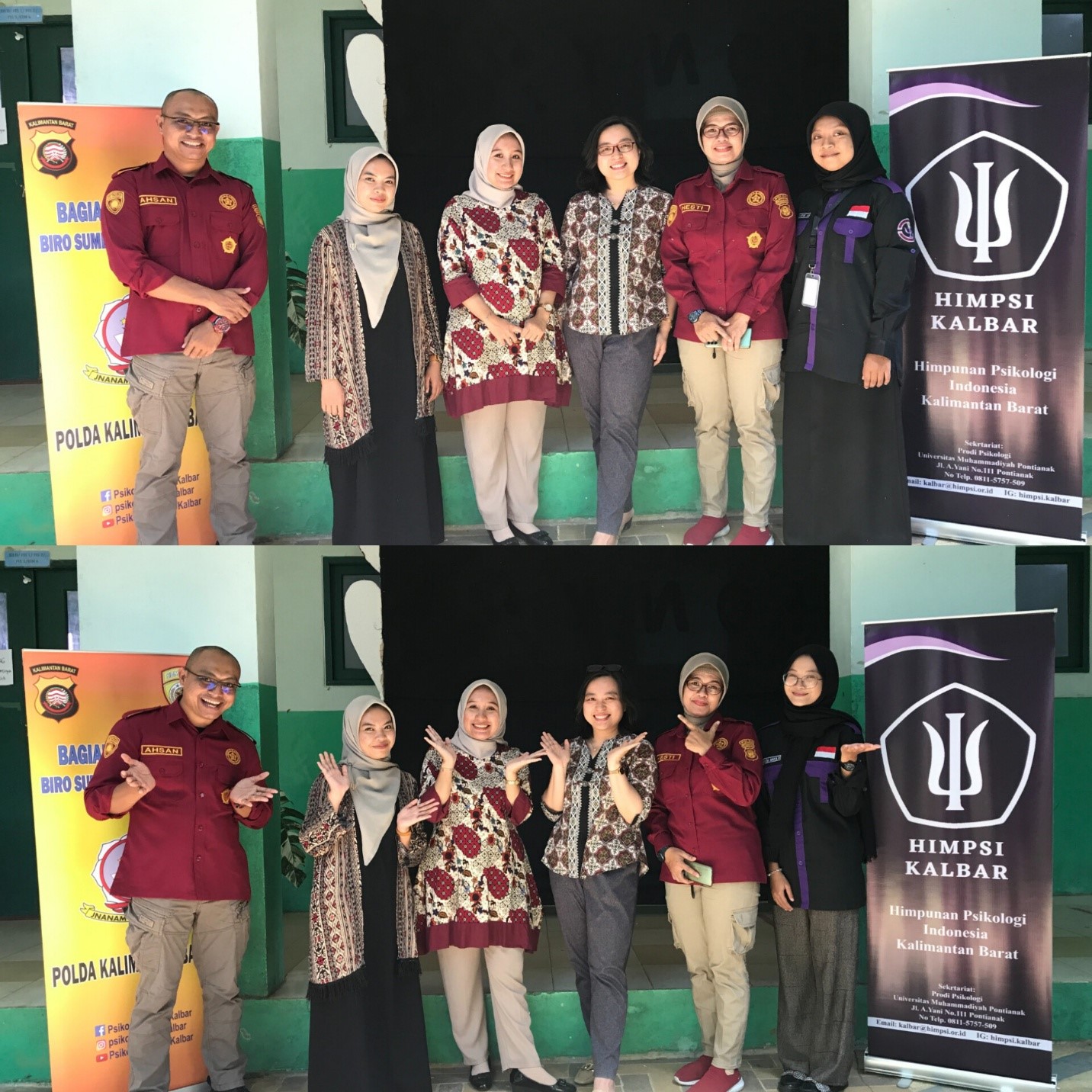 Nabila dan Ghea, Mahasiswa Psikologi Islam, Ikut Serta dalam Kegiatan Konseling Psikologi pada Perayaan HUT SMANSA yang Berkolaborasi dengan HIMPSI Kalbar dan Polda Kalbar